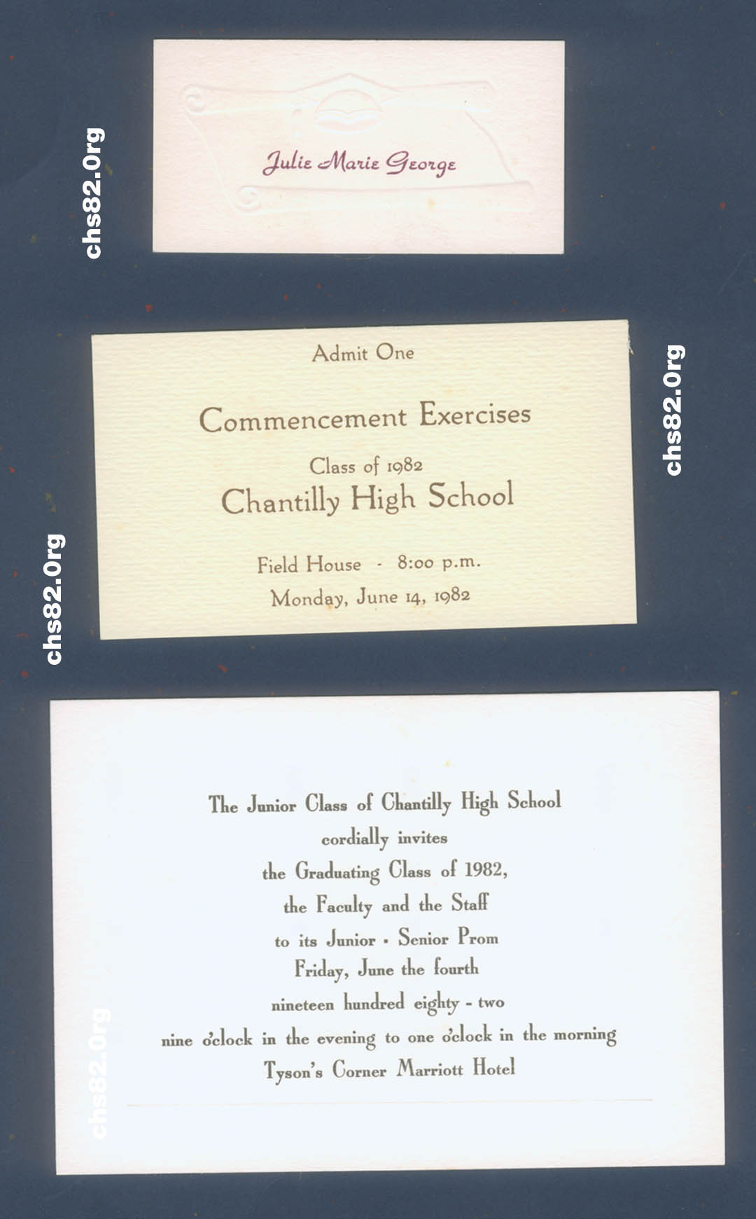 Chantilly High School Class of 1982