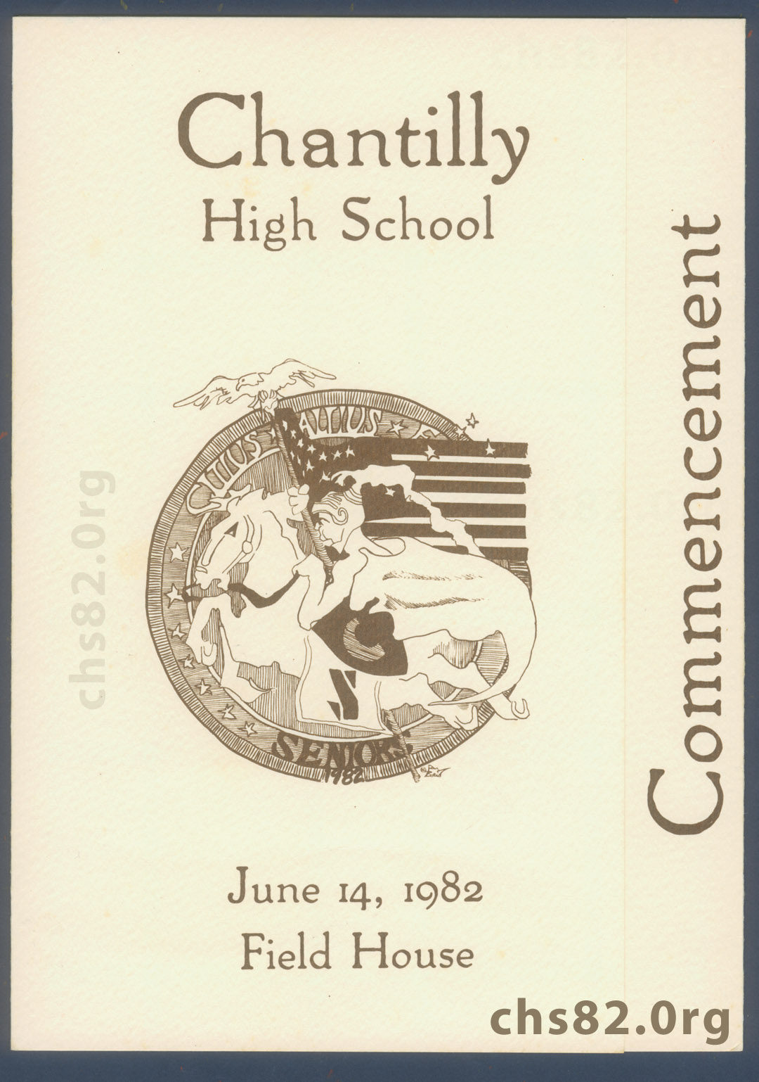 Chantilly High School Graduation Commencement 1982 - 1