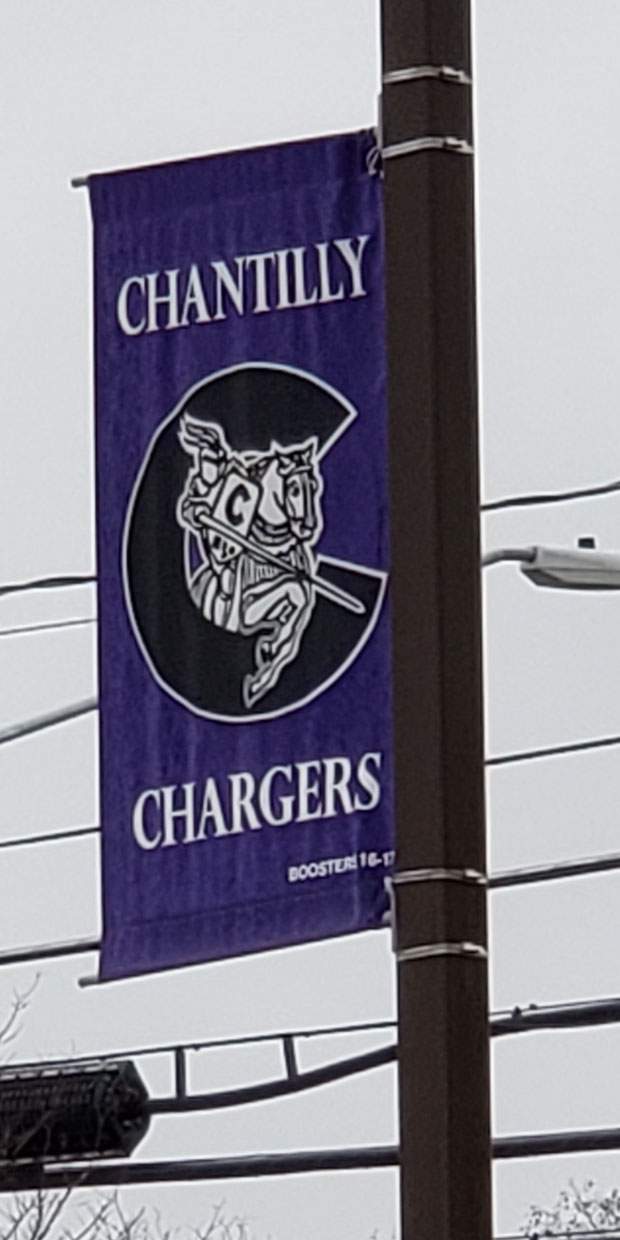 Chantilly Chargers Banner