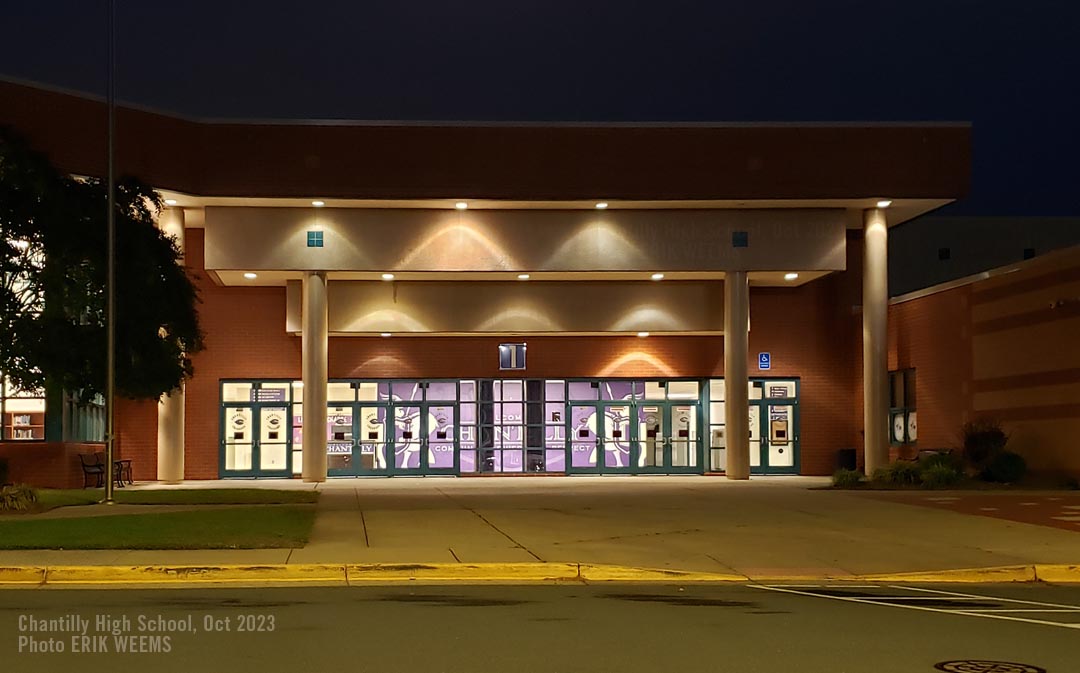 Number One Entrance Chantilly High School