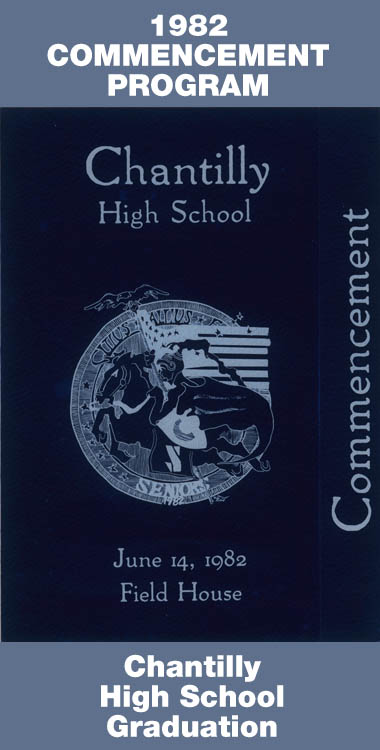 Graduation Commencement Program 1982 CHS